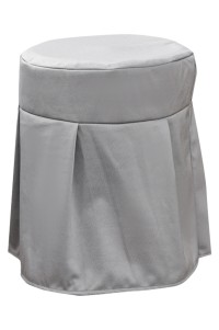 Order Nail Stool Cover Customized Beauty Salon SAP Round Chair Cover Pure Color Barber Shop Chair Cover Specialty Store 34*40CM SKSC021 back view